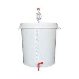 Balde Fermentador 30L Completo - Torneira, Escala e Borbulhador