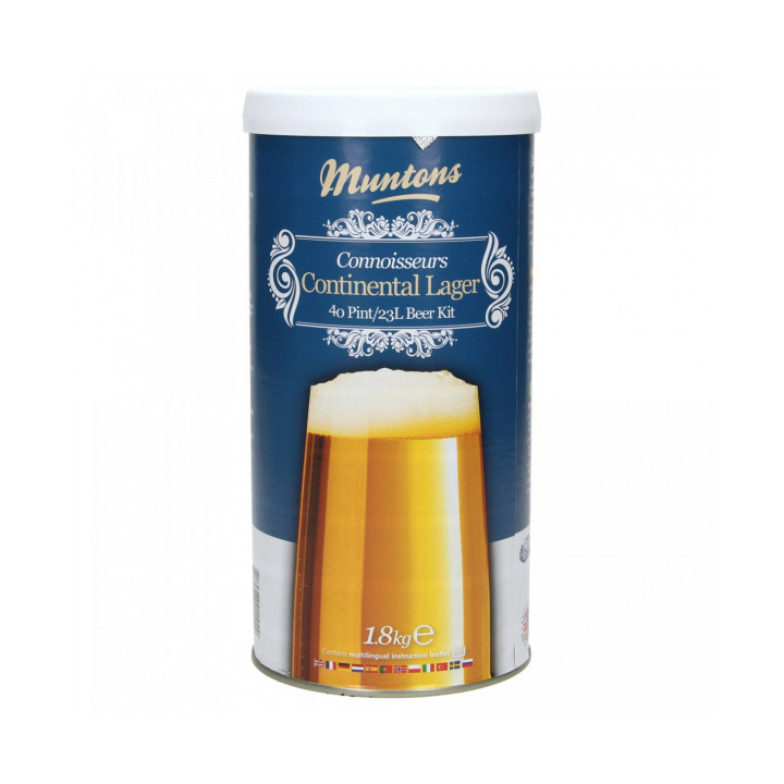 Muntons Connoisseurs Continental Lager (1.8kg) - Kit de Cerveja Lager Europeia Refrescante
