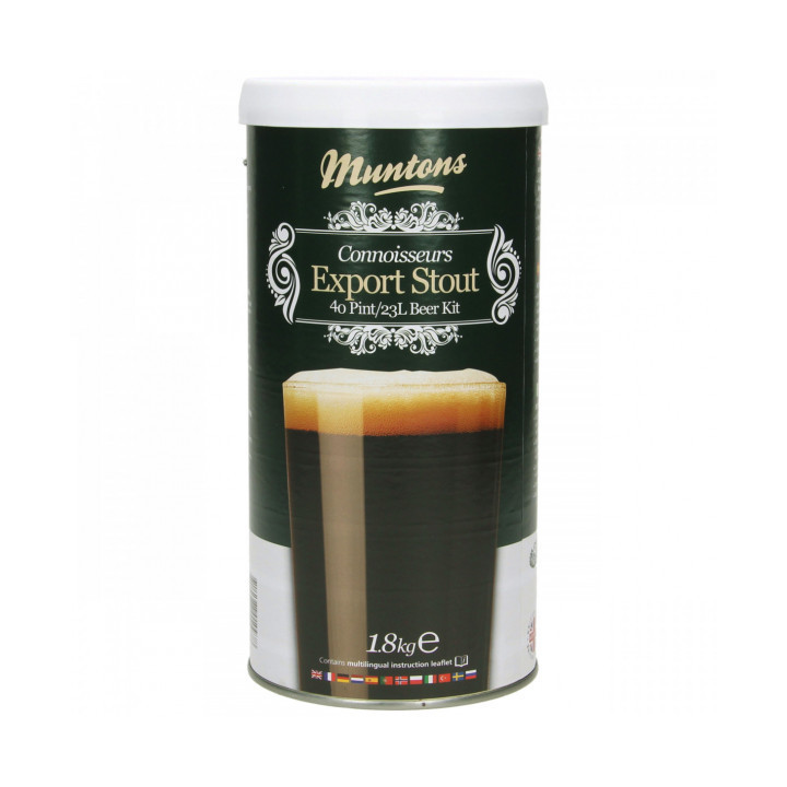 Kit Muntons Connoisseurs Export Stout 1.8kg - Faz Cerveja Preta