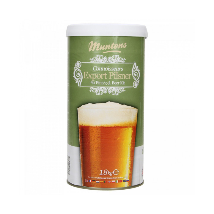 Kit Muntons Connoisseurs Export Pilsner 1.8kg - Faz Lager em Casa