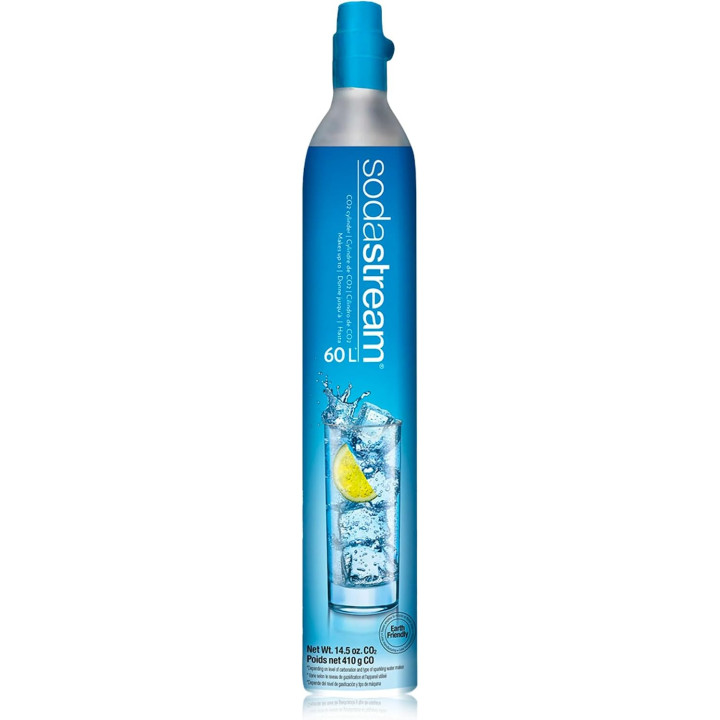 Botija CO2 425g Nova Rosca (Azul) - Compatível Sodastream