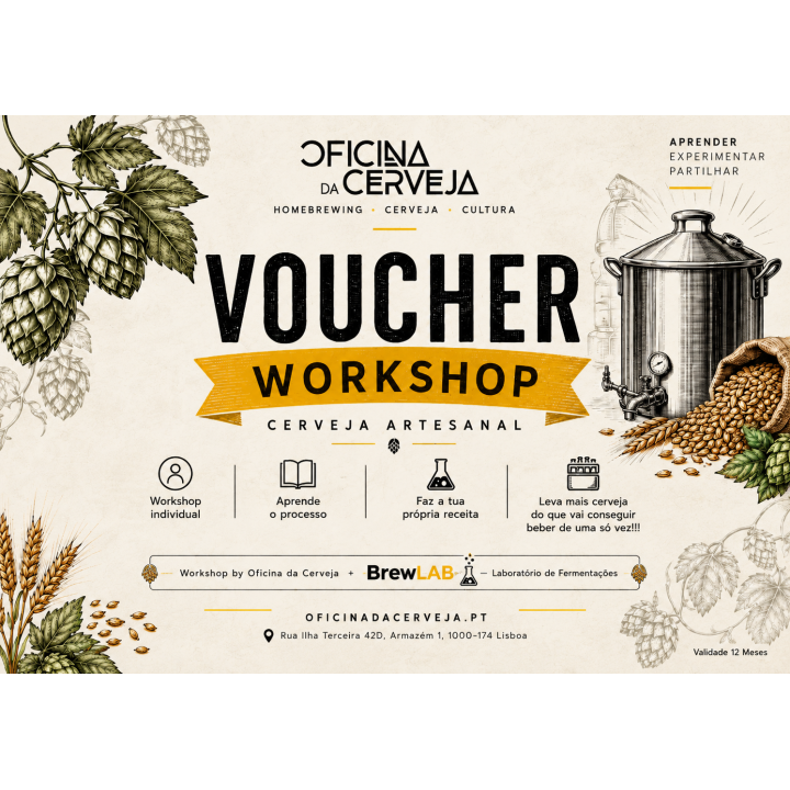 Voucher Workshop Cerveja Artesanal - Aprende a fazer Cerveja