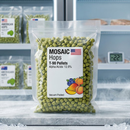 Lúpulo Mosaic EUA 12.8% AA Pellets | Fresco a -22ºC e Vácuo