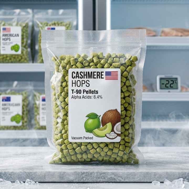 Lúpulo Cashmere EUA 8.4% AA Pellets | Fresco a -22ºC e Vácuo