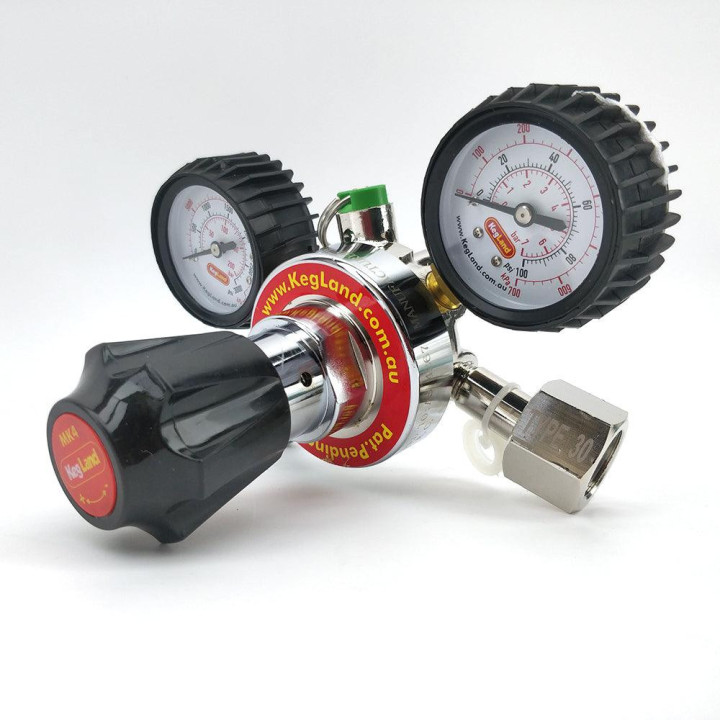 Redutor de Pressao CO2 MK4 Kegland Duplo Manometro