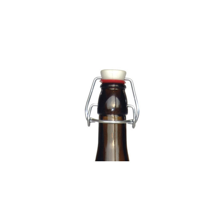 Garrafa Vidro 75cl Castanha com Tampa Flip-Top Mecanica
