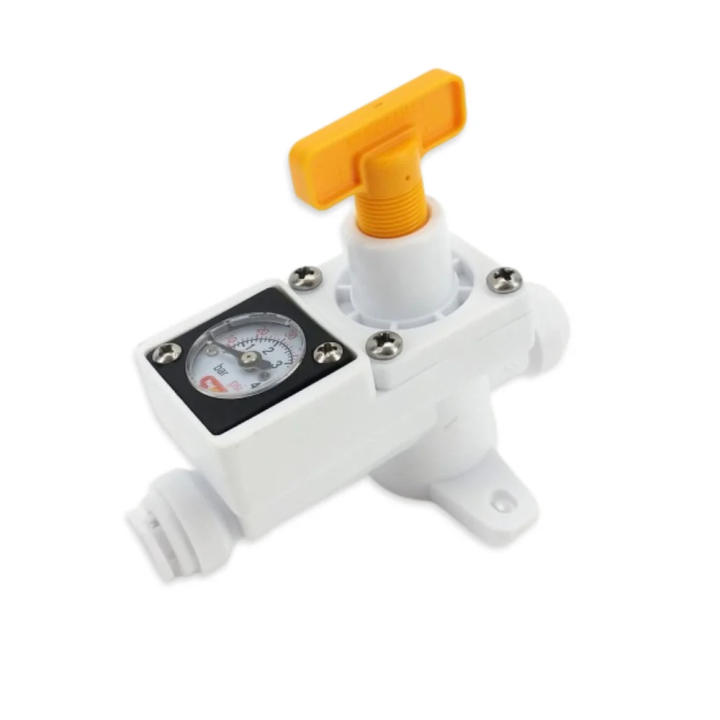 Regulador de Pressão em Linha Duotight KegLand 8mm com Manómetro 0-60 PSI