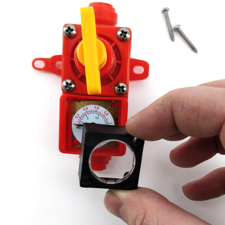 Válvula de Spunding BlowTie v2 Duotight KegLand 8mm com Manómetro 0-15 PSI