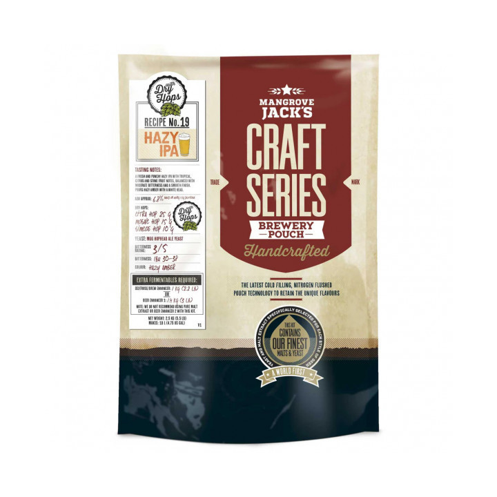 Kit Cerveja Mangrove Jack's Hazy IPA 2.5kg | Craft Series 18L