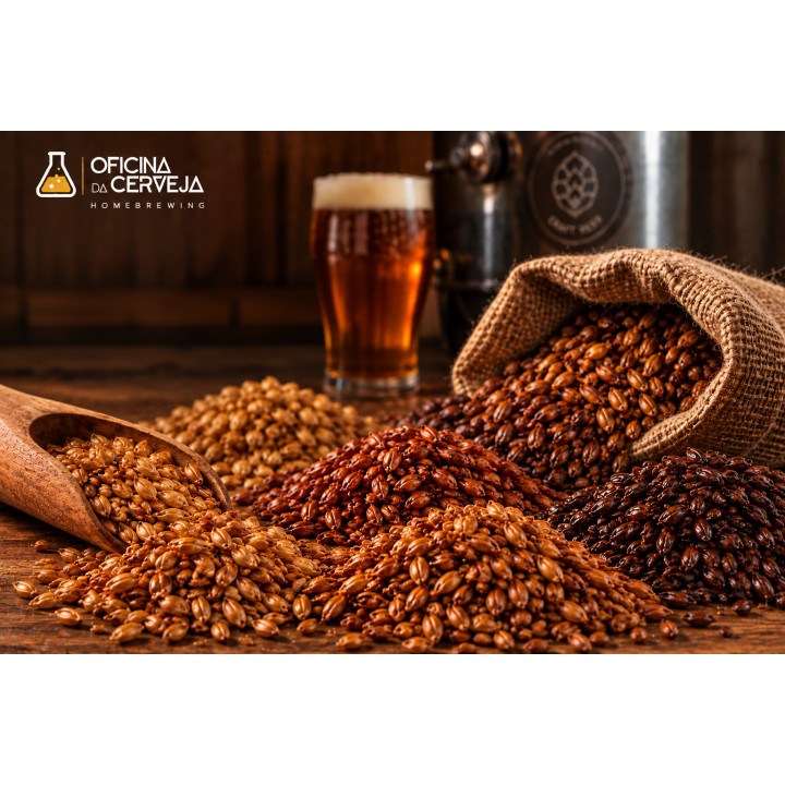 Malte Crystal Medium 120-150 EBC - 500g Cerveja