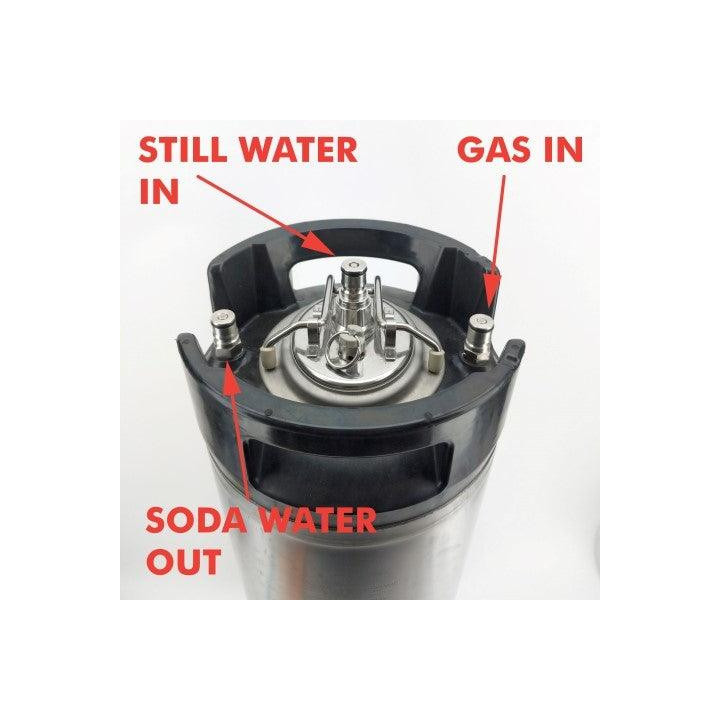 Tampa Carbonatadora Agua com Gas Barril