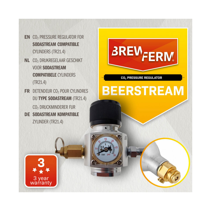 Regulador Pressao CO2 SodaStream Brewferm Beerstream