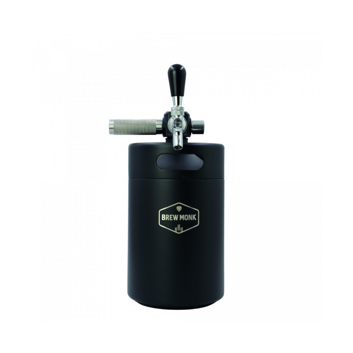 Mini Barril 4L Brew Monk Sistema Tiragem CO2
