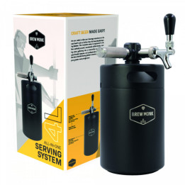 Mini Barril 4L Brew Monk® - Sistema de Tiragem Completo com Regulador e Torneira