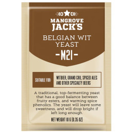 Mangrove Jack's M21 Belgian Wit (10g) - Levedura para Cerveja Branca Belga