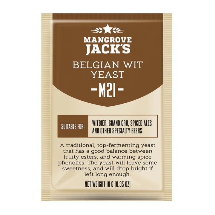 Mangrove Jack's M21 10g - Levedura para Witbier Belga