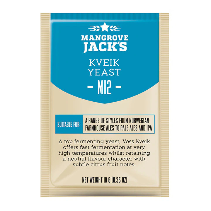 Mangrove Jack's M12 Kveik 10g - Fermenta até 40°C em 48h