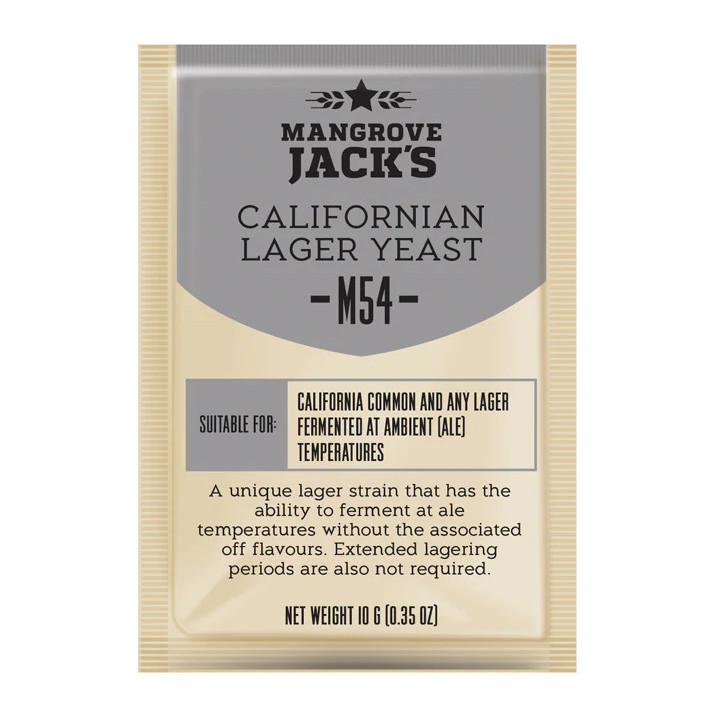 Mangrove Jack's M54 Californian Lager (10g) - A Lager que Fermenta a Temperatura de Ale