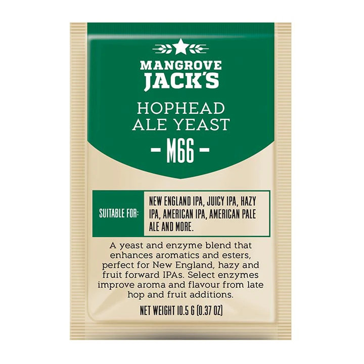 Mangrove Jack's M66 Hophead Ale (10g) - Mistura de Levedura e Enzimas para IPAs